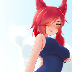 This is a pixiv picture whose title is Play with me! <3.