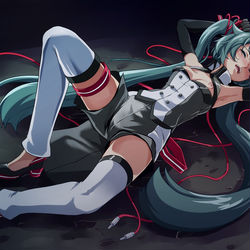 This is a pixiv picture whose title is 無様な敗北.