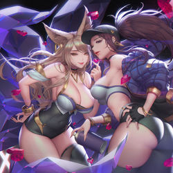 This is a pixiv picture whose title is 💎KDA💎.