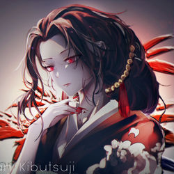 This is a pixiv picture whose title is 鬼舞辻無惨.