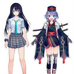 This is a pixiv picture whose title is IRIAM11期生『烏丸こはね』『歌美マリン』.