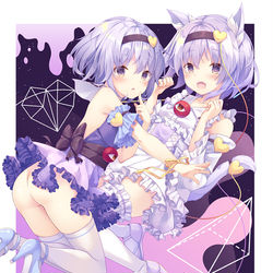This is a pixiv picture whose title is さと×にゃと.