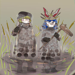 This is a pixiv picture whose title is あおりんごタピオカミルクティ－迷彩.