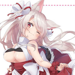 This is a pixiv picture whose title is 新衣装ウキウキわんこ.