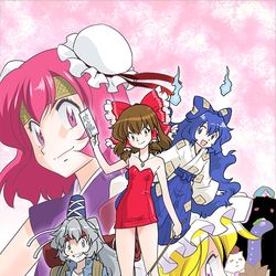 This is a pixiv picture whose title is ゴーストスイーパー霊夢.