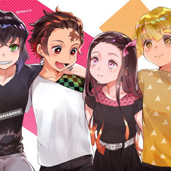 This is a pixiv picture whose title is きめつまとめ.