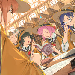 This is a pixiv picture whose title is 魔女の勉強会.