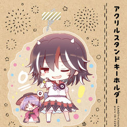 This is a pixiv picture whose title is 【グッズ作りました】正針アクリルスタンドキーホルダー.