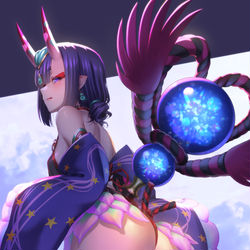 This is a pixiv picture whose title is 護法少女！酒呑童子！.