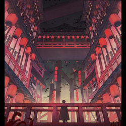 This is a pixiv picture whose title is 花街.