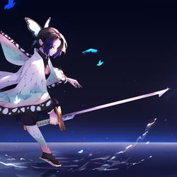 This is a pixiv picture whose title is 蝶🦋.