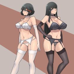 This is a pixiv picture whose title is ryuko & satsuki.