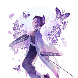 This is a pixiv picture whose title is 化蝶.