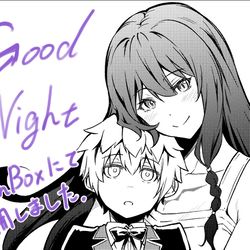 This is a pixiv picture whose title is 『告知』GoodNight公開しました「FANBOX」.