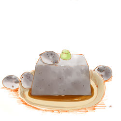 This is a pixiv picture whose title is ごま豆腐.