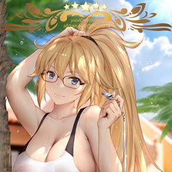 This is a pixiv picture whose title is ジャンヌ・ダルク 水着.