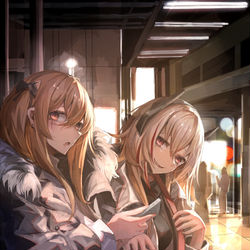 This is a pixiv picture whose title is meet up.