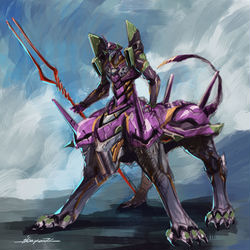This is a pixiv picture whose title is 夢に出てきたエヴァ.