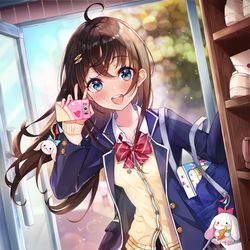 This is a pixiv picture whose title is 朝登校!.