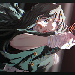 This is a pixiv picture whose title is 無一郎の〝 無〟は無限の〝無 〟なんだ.