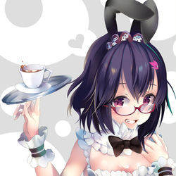 This is a pixiv picture whose title is オリジナル　兎耳メイド.