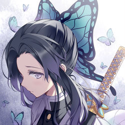 This is a pixiv picture whose title is 胡蝶しのぶ.