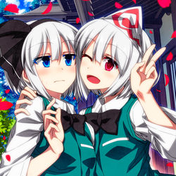 This is a pixiv picture whose title is 憑依しないで幽々子さまっ!!.
