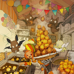 This is a pixiv picture whose title is 台風の魔女の弟子.