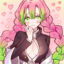 This is a pixiv picture whose title is 恋柱.