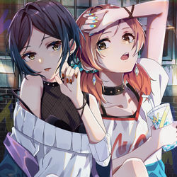 This is a pixiv picture whose title is Lo-Fiな少女たち.