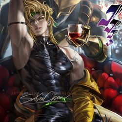 This is a pixiv picture whose title is 迪奥·布兰度 Dio pinup.