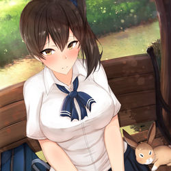 This is a pixiv picture whose title is 制服の加賀さん.