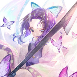 This is a pixiv picture whose title is 胡蝶しのぶ.