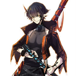 This is a pixiv picture whose title is 炎客.