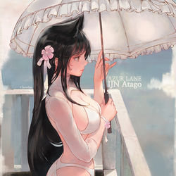 This is a pixiv picture whose title is Azur Lane Atago.
