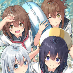 This is a pixiv picture whose title is 海六駆.