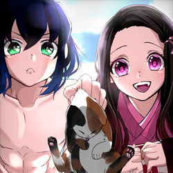 This is a pixiv picture whose title is ねこ～.