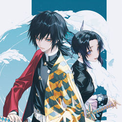This is a pixiv picture whose title is 惡鬼滅殺.