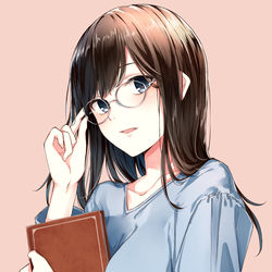 This is a pixiv picture whose title is 眼鏡っ子ちゃん.