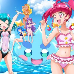 This is a pixiv picture whose title is スタプリ水着絵.