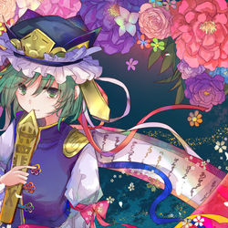 This is a pixiv picture whose title is 映姫様.