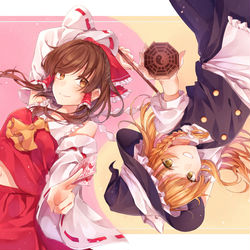 This is a pixiv picture whose title is レイマリ.