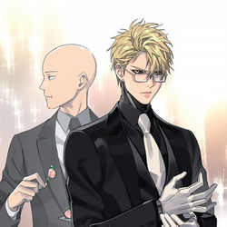 This is a pixiv picture whose title is ワンパンマン.