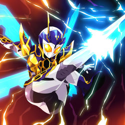 This is a pixiv picture whose title is 『ライトニングホーネット！』.