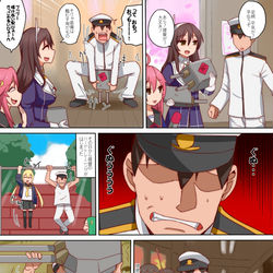 This is a pixiv picture whose title is 筋トレ提督まんが.