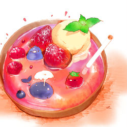 This is a pixiv picture whose title is ベリーカクテル.