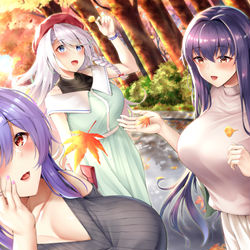 This is a pixiv picture whose title is 母性の秋.