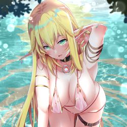This is a pixiv picture whose title is エルフさんとダイスロールダンジョン15.