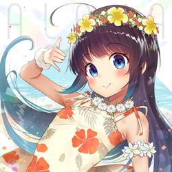 This is a pixiv picture whose title is アロハ〜🌺.