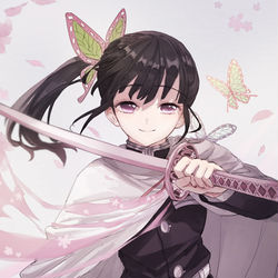 This is a pixiv picture whose title is 花の呼吸.